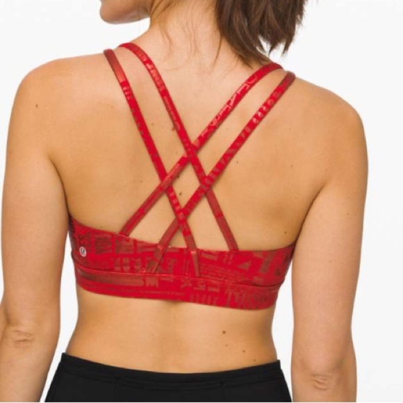 Lululemon Energy Bra *Manifesto
20YR Manifesto Foil Dark Red - Picture 4 of 9
